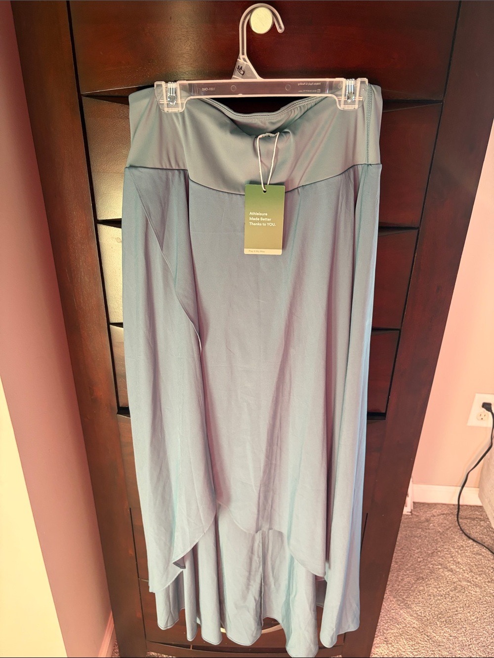 HALARA Blue High-Low Flow Skirt